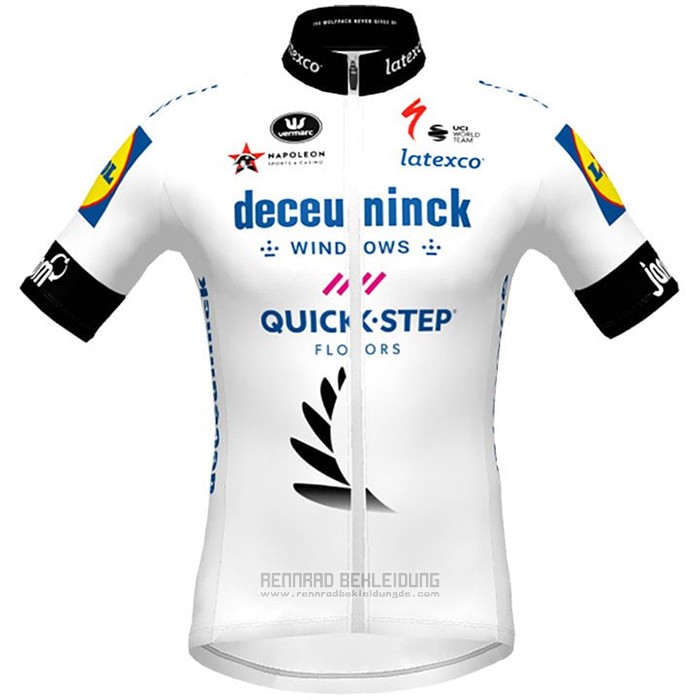 2021 Fahrradbekleidung Deceuninck Quick Step Champion Nuova Zelanda Trikot Kurzarm und Tragerhose
